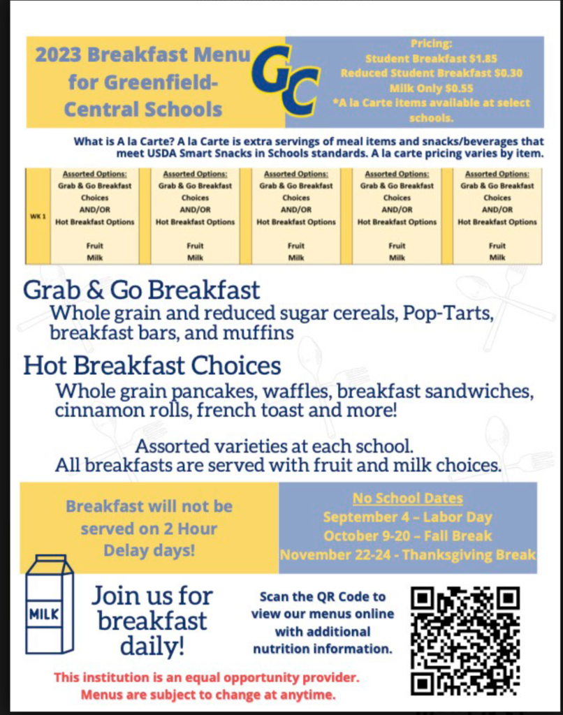 Cafeteria Information – J.B. Stephens Elementary School